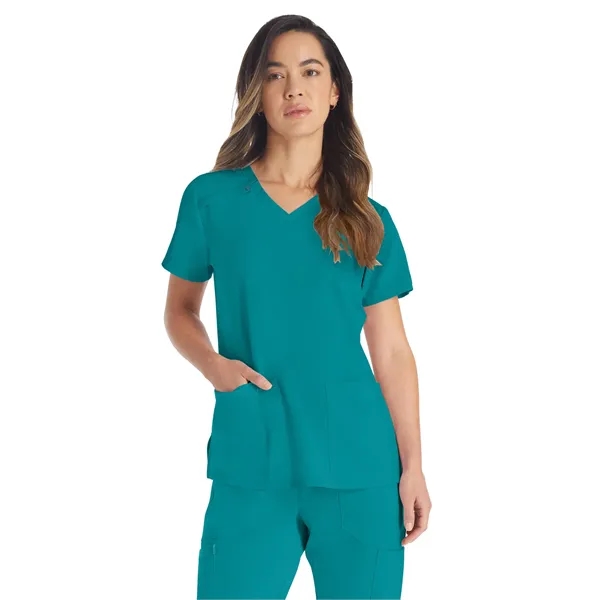 Dickies EDS Essentials Women's V-Neck Top... from ASI 86018 Scrub Authority