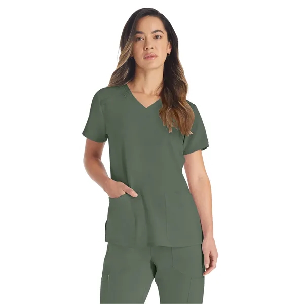 Dickies EDS Essentials Women's V-Neck Top... from ASI 86018 Scrub Authority