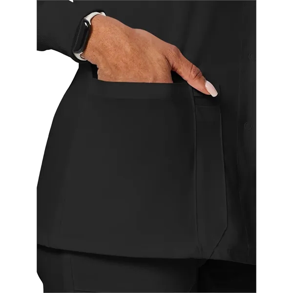 Dickies EDS Essentials Women's Snap Front Warm-up Jacket... from ASI 86018 Scrub Authority