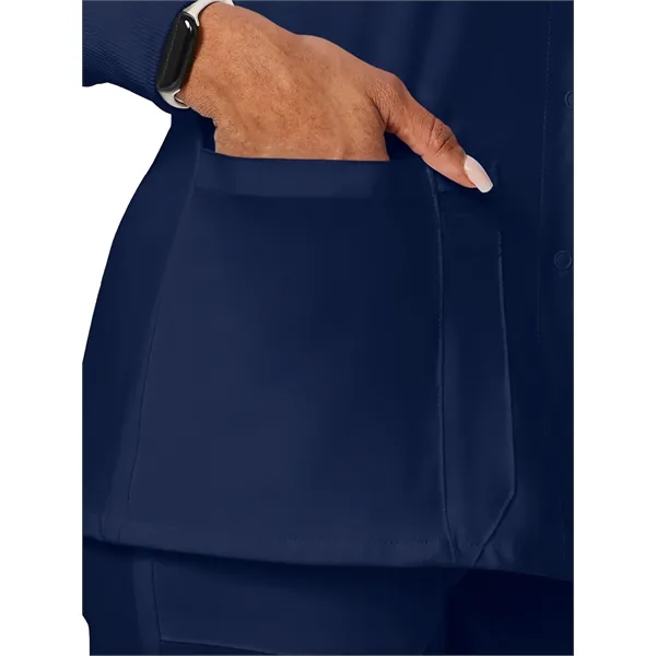 Dickies EDS Essentials Women's Snap Front Warm-up Jacket... from ASI 86018 Scrub Authority