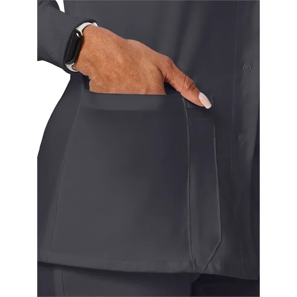 Dickies EDS Essentials Women's Snap Front Warm-up Jacket... from ASI 86018 Scrub Authority