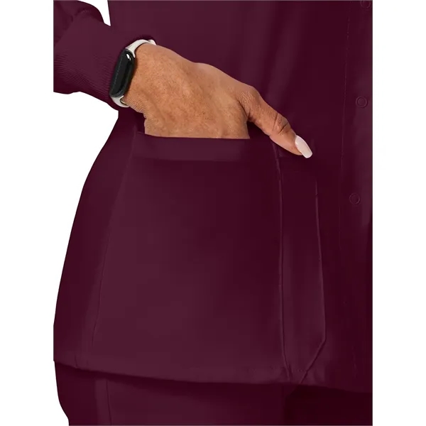 Dickies EDS Essentials Women's Snap Front Warm-up Jacket... from ASI 86018 Scrub Authority