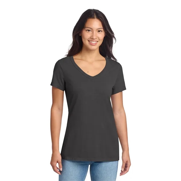 Port & Company Ladies Beach Wash Garment-Dyed V-Neck Tee... from ASI 84863 SanMar
