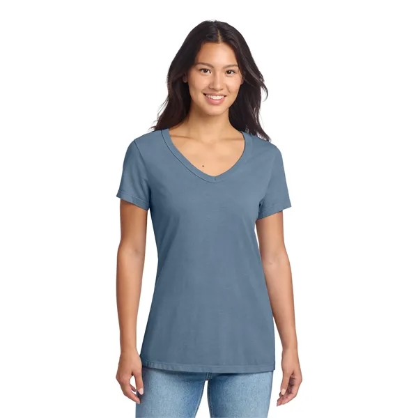 Port & Company Ladies Beach Wash Garment-Dyed V-Neck Tee... from ASI 84863 SanMar