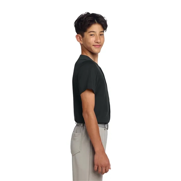 Sport-Tek Youth PosiCharge Tough Mesh Full-Button Jersey... from ASI 84863 SanMar