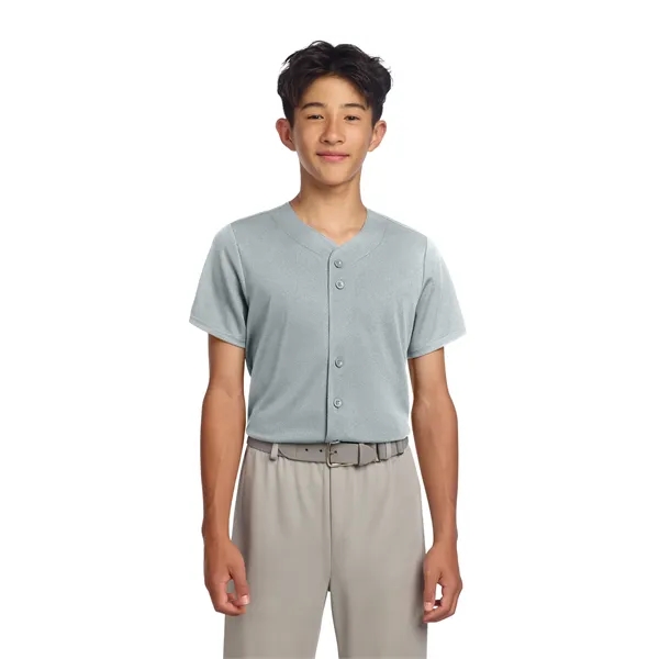 Sport-Tek Youth PosiCharge Tough Mesh Full-Button Jersey... from ASI 84863 SanMar