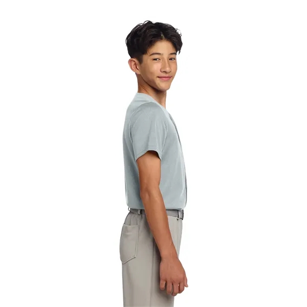 Sport-Tek Youth PosiCharge Tough Mesh Full-Button Jersey... from ASI 84863 SanMar