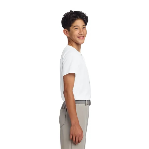 Sport-Tek Youth PosiCharge Tough Mesh Full-Button Jersey... from ASI 84863 SanMar