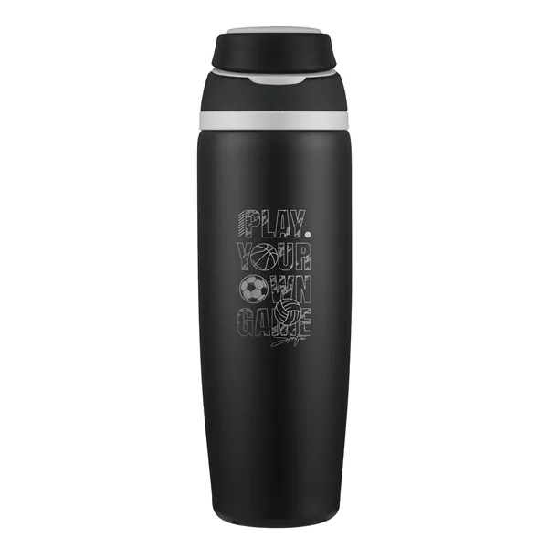 Stainless steel 28 oz. bottle with carrying handle.... from ASI 90807 Tekweld