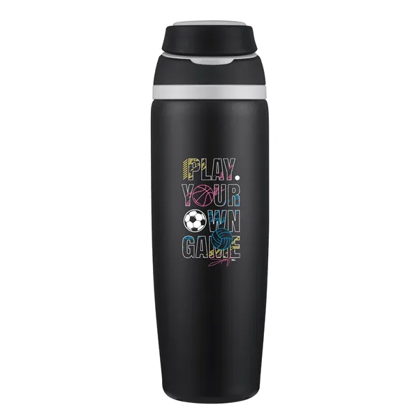 Stainless steel 28 oz. bottle with carrying handle.... from ASI 90807 Tekweld