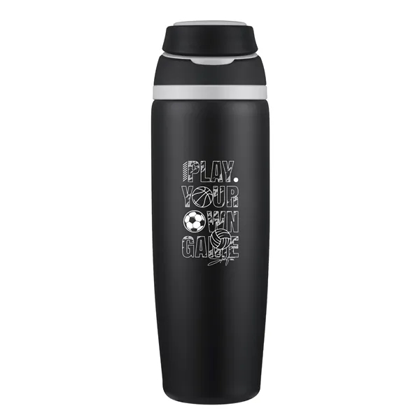 Stainless steel 28 oz. bottle with carrying handle.... from ASI 90807 Tekweld