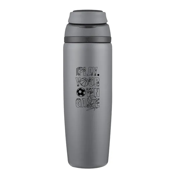 Stainless steel 28 oz. bottle with carrying handle.... from ASI 90807 Tekweld