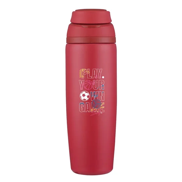 Stainless steel 28 oz. bottle with carrying handle.... from ASI 90807 Tekweld