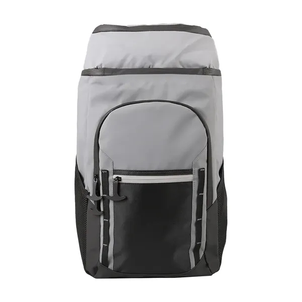 18L padded tarpaulin cooler backpack with pockets & opener... from ASI 61966 HPG / Best Promotions USA