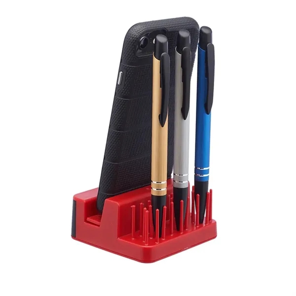 Light up logo pen holder phone stand plus laser engraving on... from ASI 37218 Athena Promo (tm)