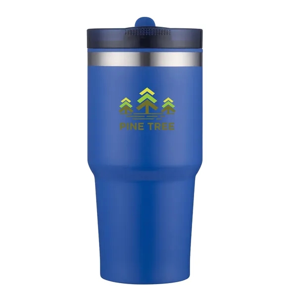 Double wall 20 oz. tumbler with straw.... from ASI 90807 Tekweld