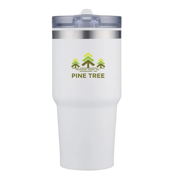 Double wall 20 oz. tumbler with straw.... from ASI 90807 Tekweld