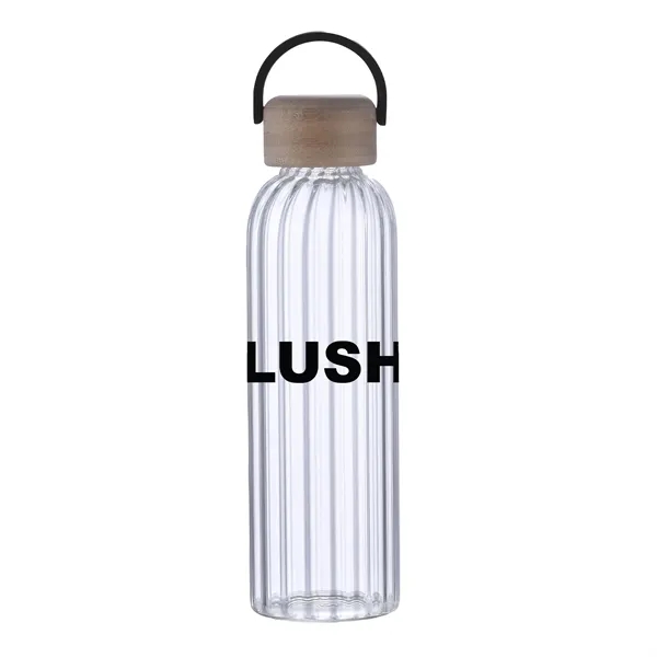 21 oz. glass bottle with bamboo lid... from ASI 90807 Tekweld