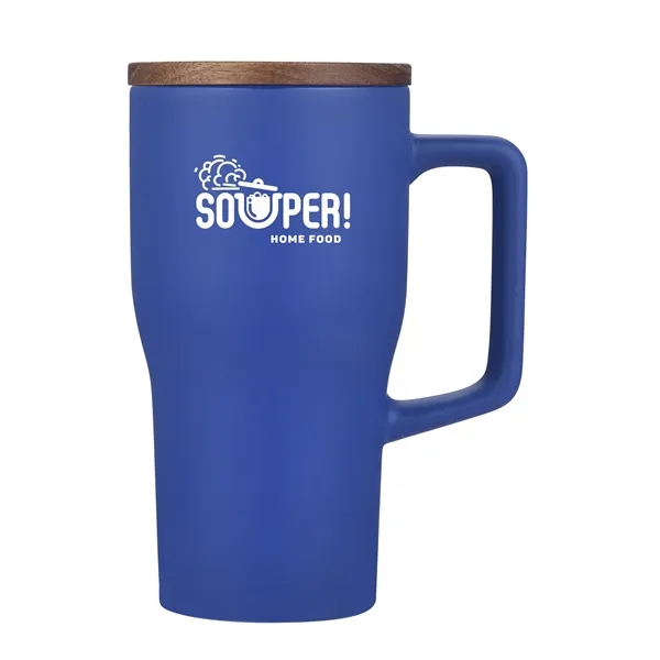 18 oz. Ceramic mug with lid.... from ASI 90807 Tekweld