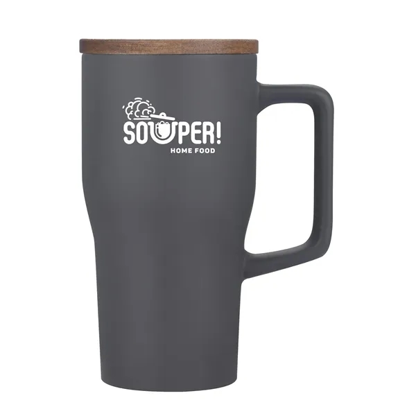 18 oz. Ceramic mug with lid.... from ASI 90807 Tekweld