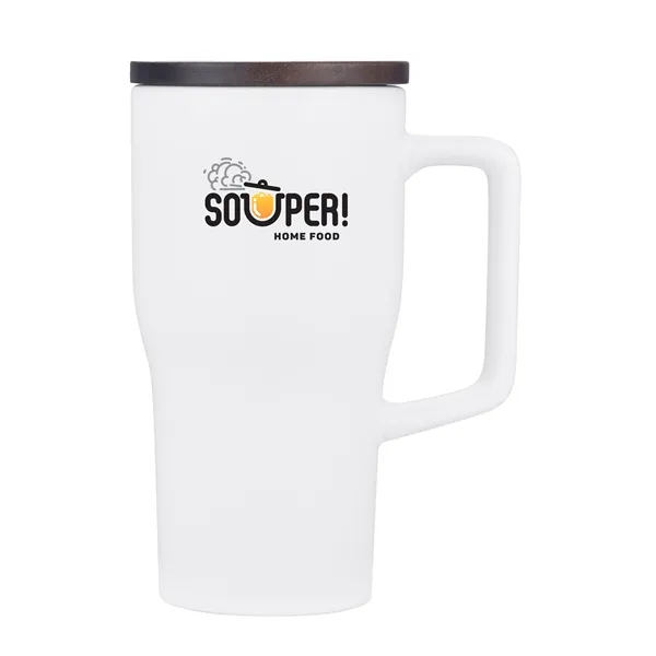 18 oz. Ceramic mug with lid.... from ASI 90807 Tekweld