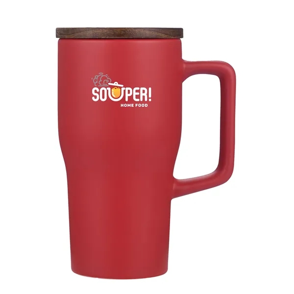 18 oz. Ceramic mug with lid.... from ASI 90807 Tekweld