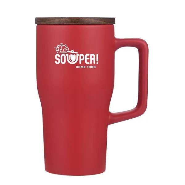 18 oz. Ceramic mug with lid.... from ASI 90807 Tekweld