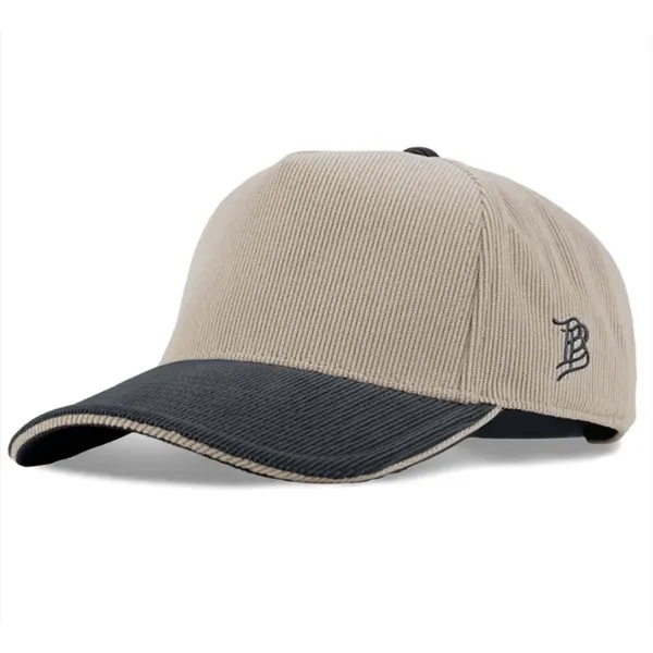 Retro stretch corduroy 5-panel hat with moisture-wicking comfort, ideal for stylish... from ASI 72657 Active Life Promo / Active Life