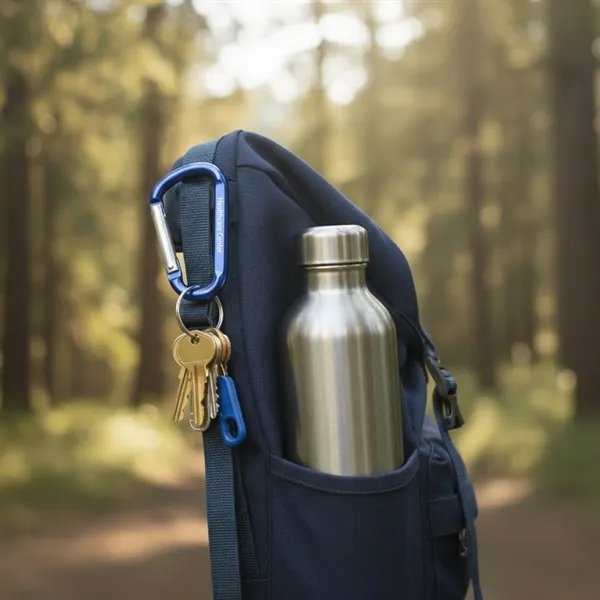 Carabiner with key ring made of aluminum metal, 3 1/8".... from ASI 41511 Brainchild USA Inc / BrainChild Gift Club