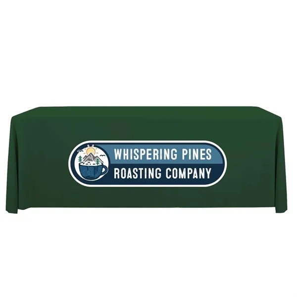 Item #114135 8' Stain Resistant Pro 3-Sided Throw Full-Color Imprint