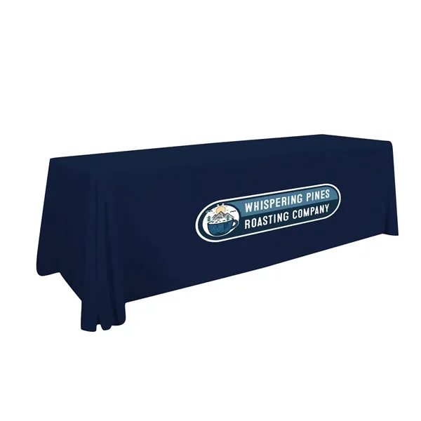 Item #114135 8' Stain Resistant Pro 3-Sided Throw Full-Color Imprint