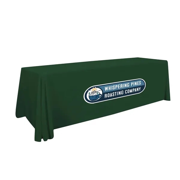 Item #114135 8' Stain Resistant Pro 3-Sided Throw Full-Color Imprint