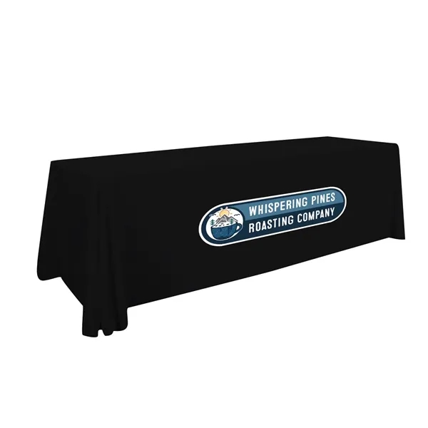 Item #114135 8' Stain Resistant Pro 3-Sided Throw Full-Color Imprint
