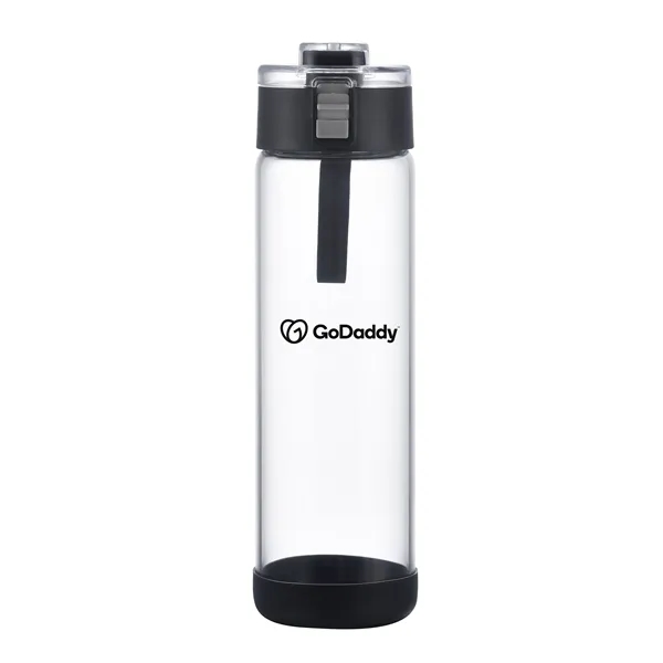 22 oz glass bottle with push-button locking lid, silicone carry loop,... from ASI 68190 Lungsal / Lungsal