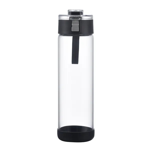 22 oz glass bottle with push-button locking lid, silicone carry loop,... from ASI 68190 Lungsal / Lungsal