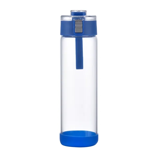 22 oz glass bottle with push-button locking lid, silicone carry loop,... from ASI 68190 Lungsal / Lungsal