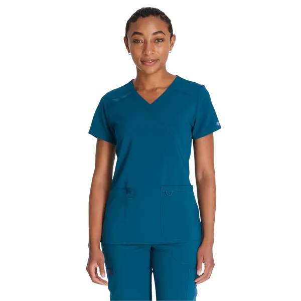 Dickies EDS Essentials Women's Mock Wrap Top... from ASI 86018 Scrub Authority