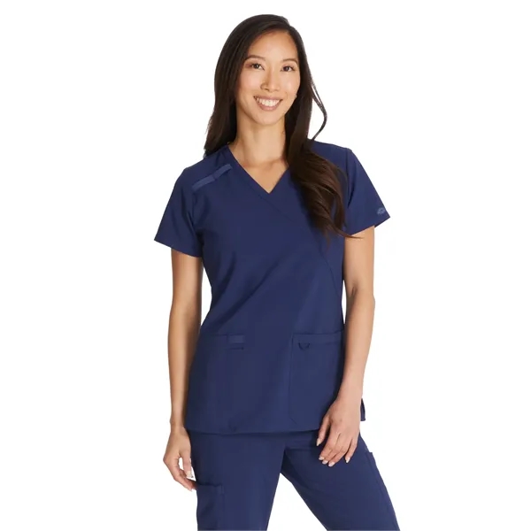 Dickies EDS Essentials Women's Mock Wrap Top... from ASI 86018 Scrub Authority