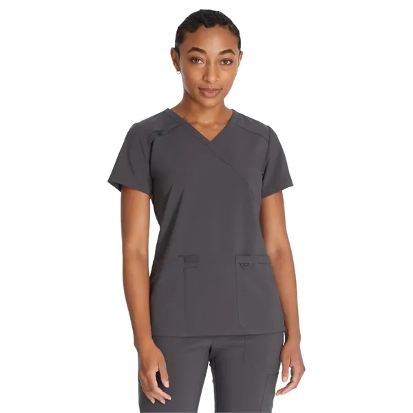 Dickies EDS Essentials Women's Mock Wrap Top... from ASI 86018 Scrub Authority