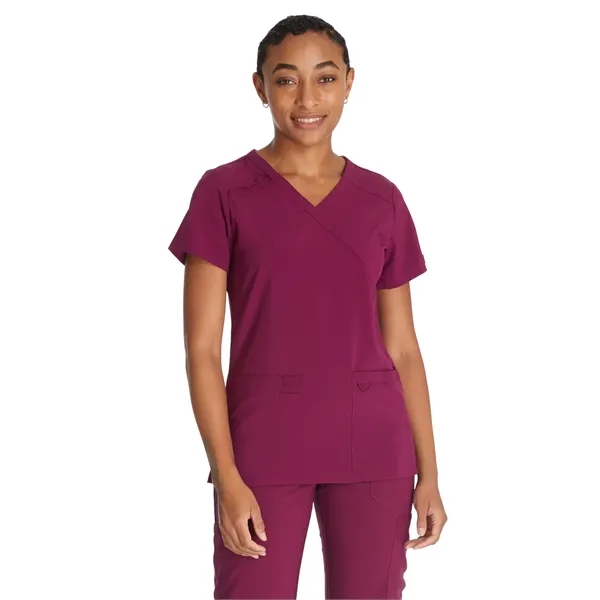 Dickies EDS Essentials Women's Mock Wrap Top... from ASI 86018 Scrub Authority