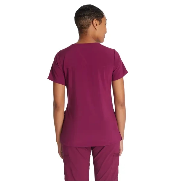 Dickies EDS Essentials Women's Mock Wrap Top... from ASI 86018 Scrub Authority