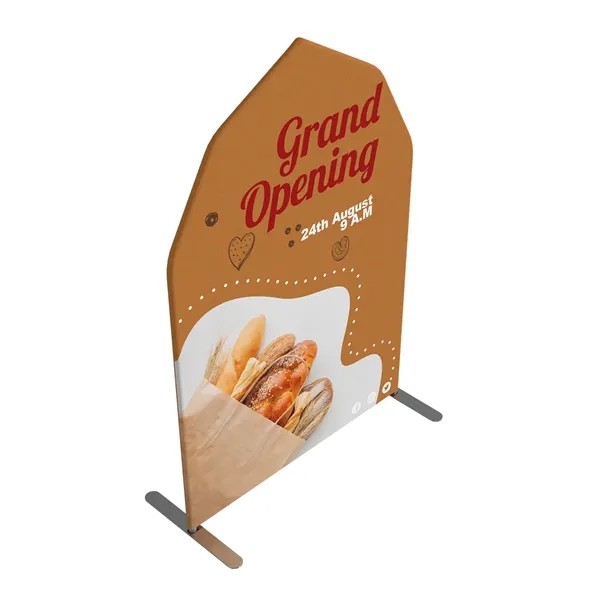 5'wx67.5'h Gable Top Display, aluminum frame, full color imprint on 240g... from ASI 49891 Discount Marketing Products / DMP