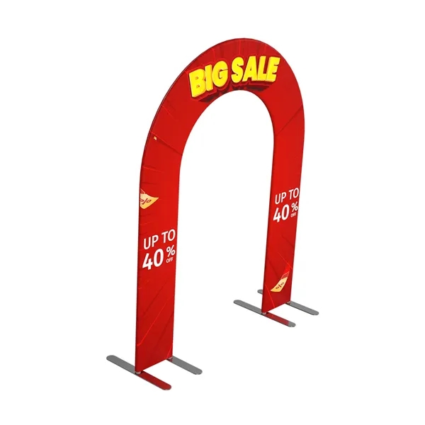 6'wx8'h Open Gate Arch Display w/aluminum frame, full color imprint on... from ASI 49891 Discount Marketing Products / DMP