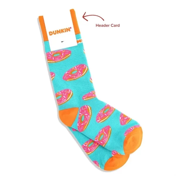 Custom crew business socks with logo-ready design.... from ASI 88072 Sock Club Enterprises LLC
