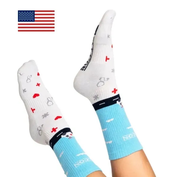 Cotton athletic crew socks with breathable performance.... from ASI 88072 Sock Club Enterprises LLC