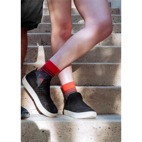 Cotton quarter crew socks with logo-ready design.... from ASI 88072 Sock Club Enterprises LLC