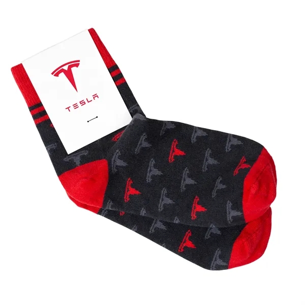 Cotton quarter crew socks with logo-ready design.... from ASI 88072 Sock Club Enterprises LLC