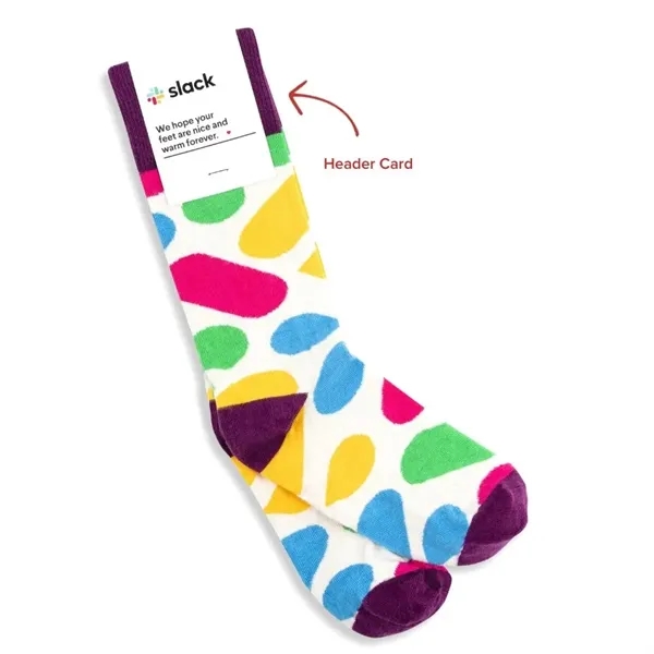 Flagship cotton crew socks with logo-ready design.... from ASI 88072 Sock Club Enterprises LLC