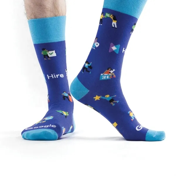 Flagship cotton crew socks with logo-ready design.... from ASI 88072 Sock Club Enterprises LLC