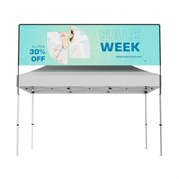 15'wx3.5'h Rectangular Tent Billboard w/aluminum frame, full color imprint on 240g... from ASI 49891 Discount Marketing Products / DMP